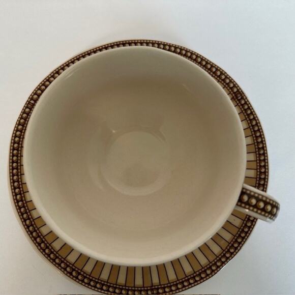 Burton & Burton Birds of Beauty Porcelain Tea Cup & Saucer Bird Center, Geo Rim - Picture 6 of 16